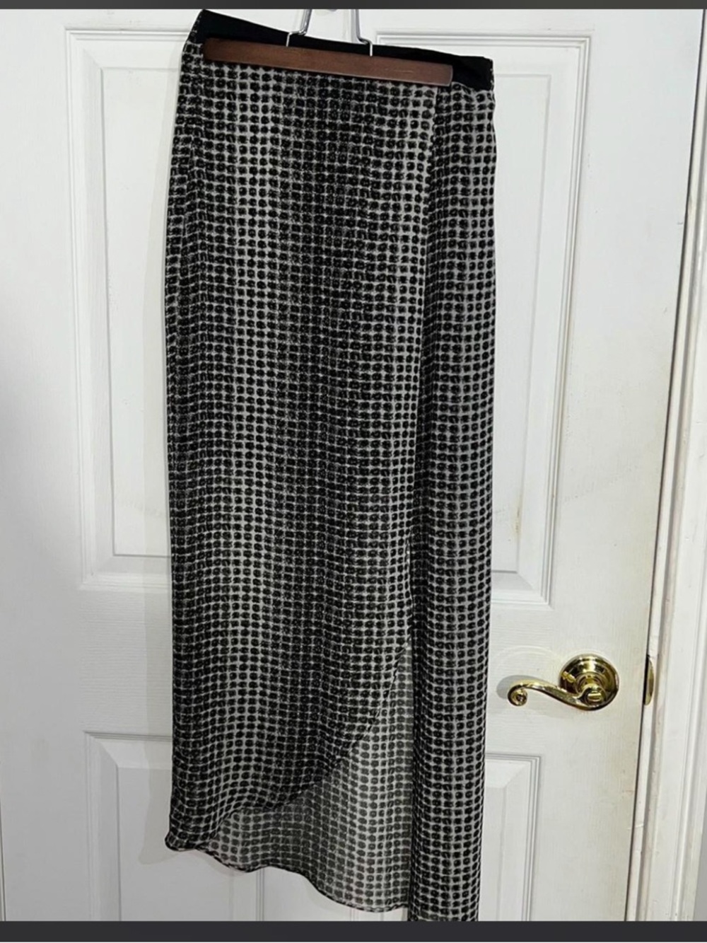 BCBGeneration Black and White Maxi Skirt - XXS